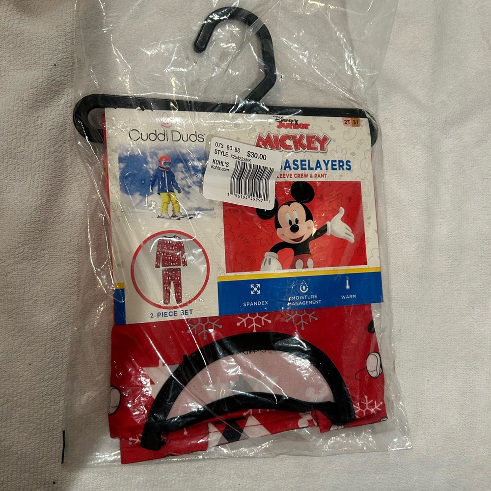 NWT Mickey Mouse Long Sleeve Crew and pant set. Size 2T
